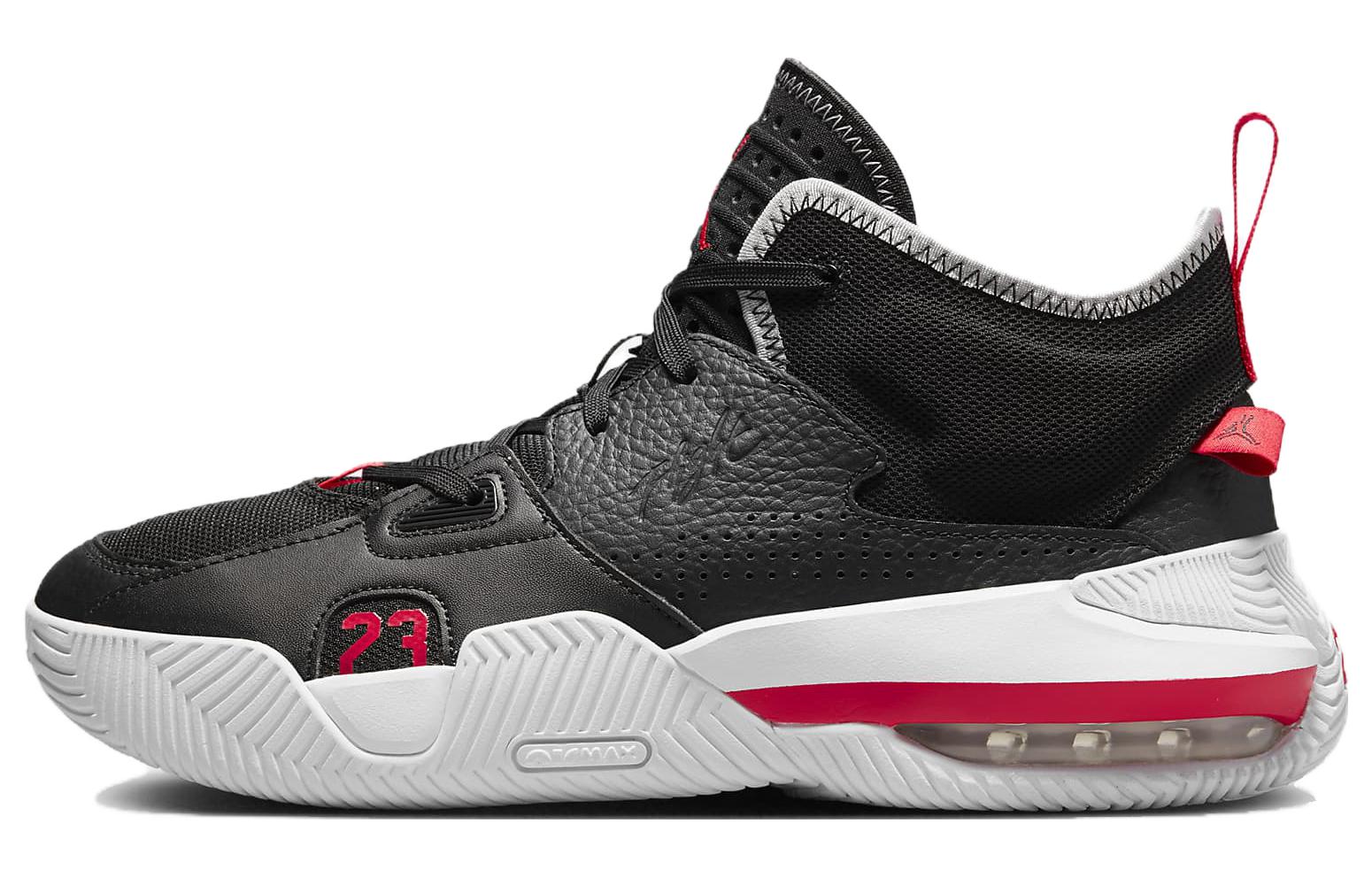 Jordan Stay Loyal 2 Black University Red Wolf Grey White