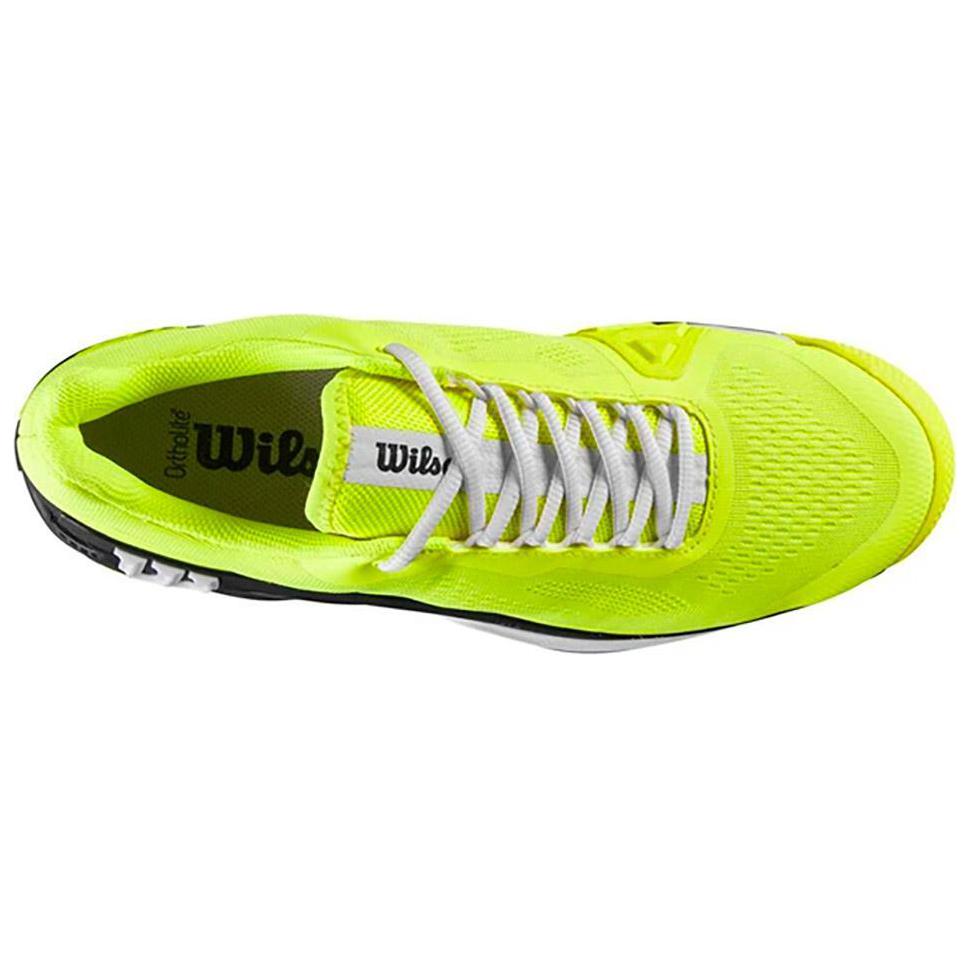 Wilson Rush Pro 4.0 Comfortable Slip Resistant Low top Tennis Shoes Men’s Neon Yellow