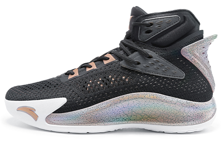 Anta KT5 Thompson Have Fun Comfortable and Versatile High Top Basketball Shoes Men's Black Gold