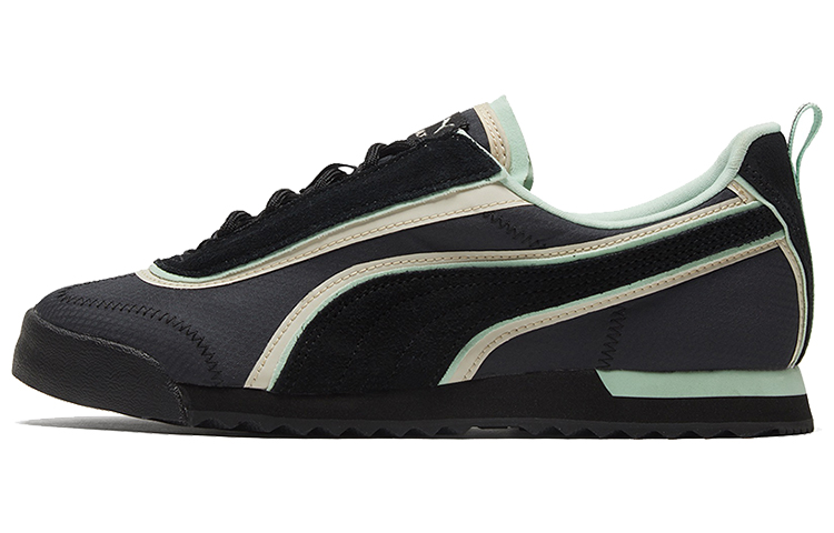 PUMA Roma Training Shoes Unisex Low Top Black/Khaki/Green