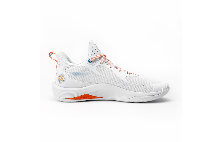 Li Ning Flashing CBA Fujian Team PE Cushioning Slip Resistant Abrasion Resistant Low top Basketball Shoes Men’s