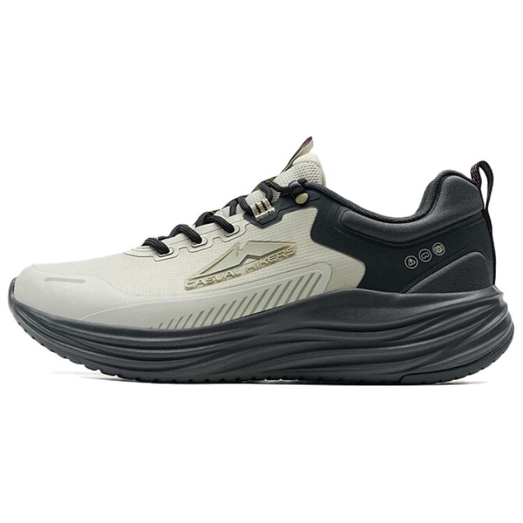 XTEP Lightweight Abrasion Resistant Low top Mountaineering & Hiking Shoes Men’s White Black