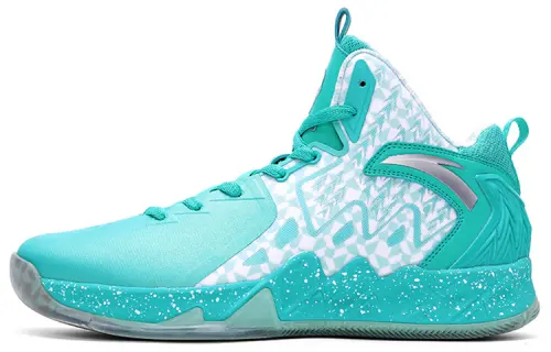 Anta KT2 Thompson All-Star Color Shock Absorbing Anti-Slip Wear-Resistant Wrapping High Top Practical Basketball Shoes Men's Blue and White