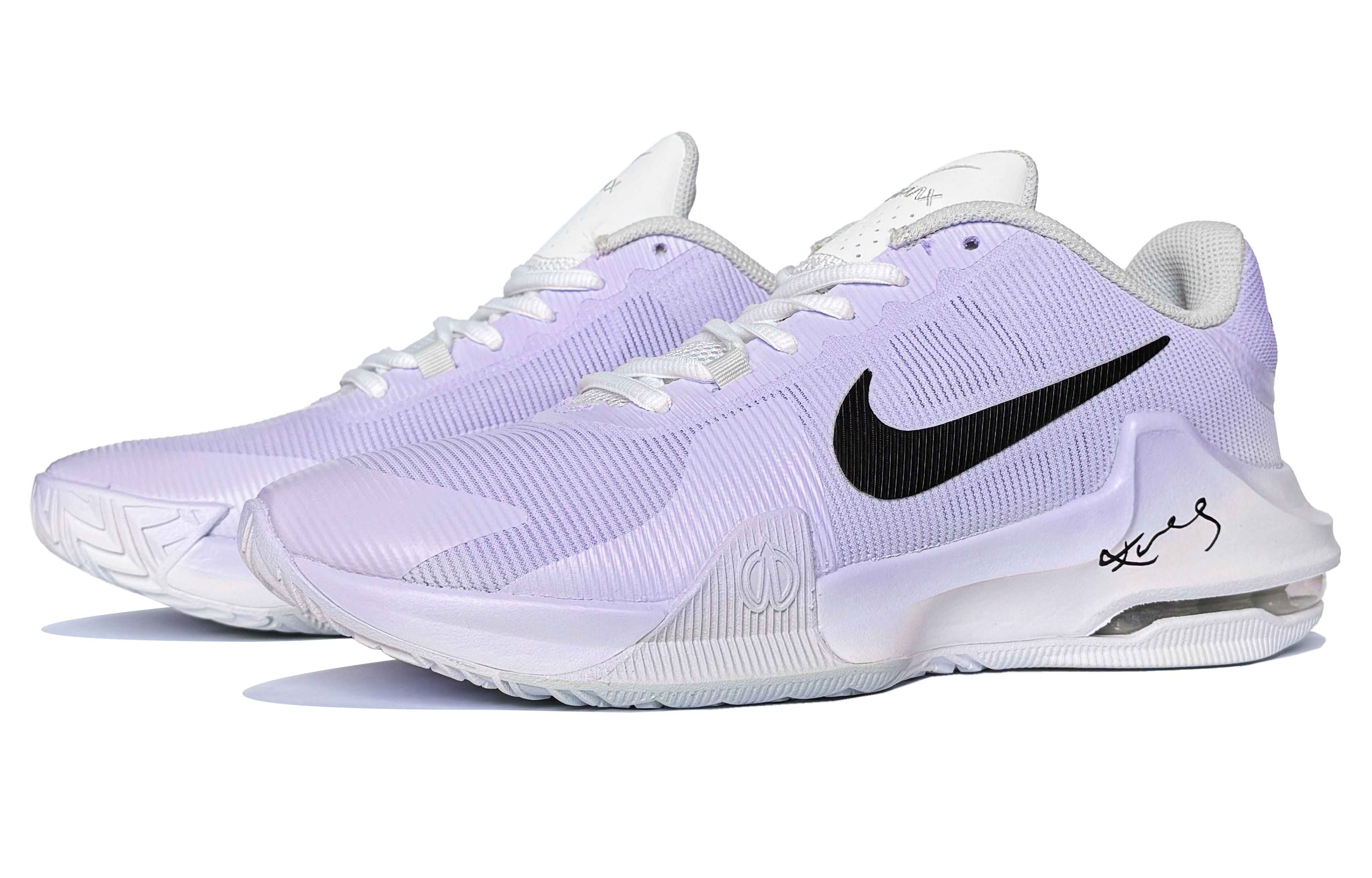 Nike Air Max Impact 4 Lunar Post, Night Island Mist Cushioning Low top Basketball Shoes Men’s Purple White