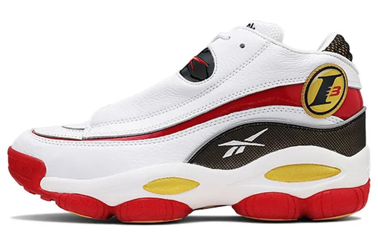Reebok Low top Vintage Basketball Shoes Unisex White Red