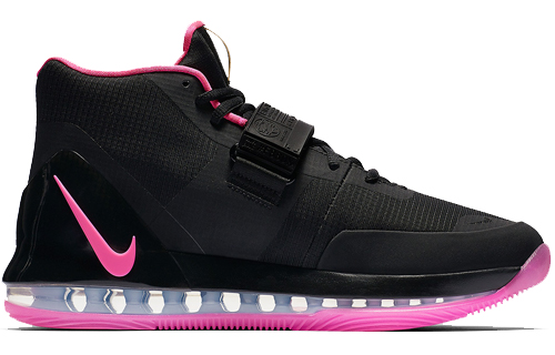 Мужские кроссовки Nike Air Force Max EP 'Black Pink Blast' (черно-розовые) — Чёрный / розовый — фото 2