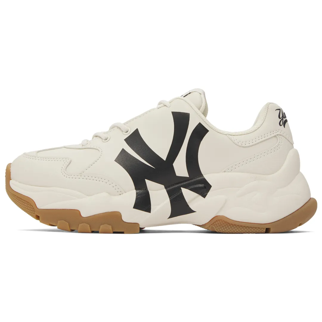 MLB Big Ball Chunky Height Increasing Low top Chunky Sneakers Unisex White Black