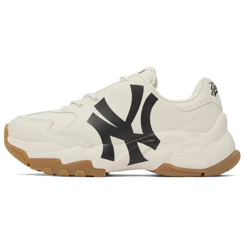 MLB Big Ball Chunky Height Increasing Low top Chunky Sneakers Unisex White Black