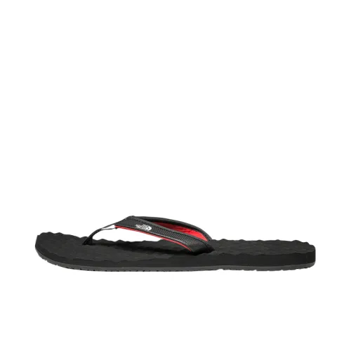 THE NORTH FACE Rubber Sole Abrasion Resistant Flip Flops Women's Black Red