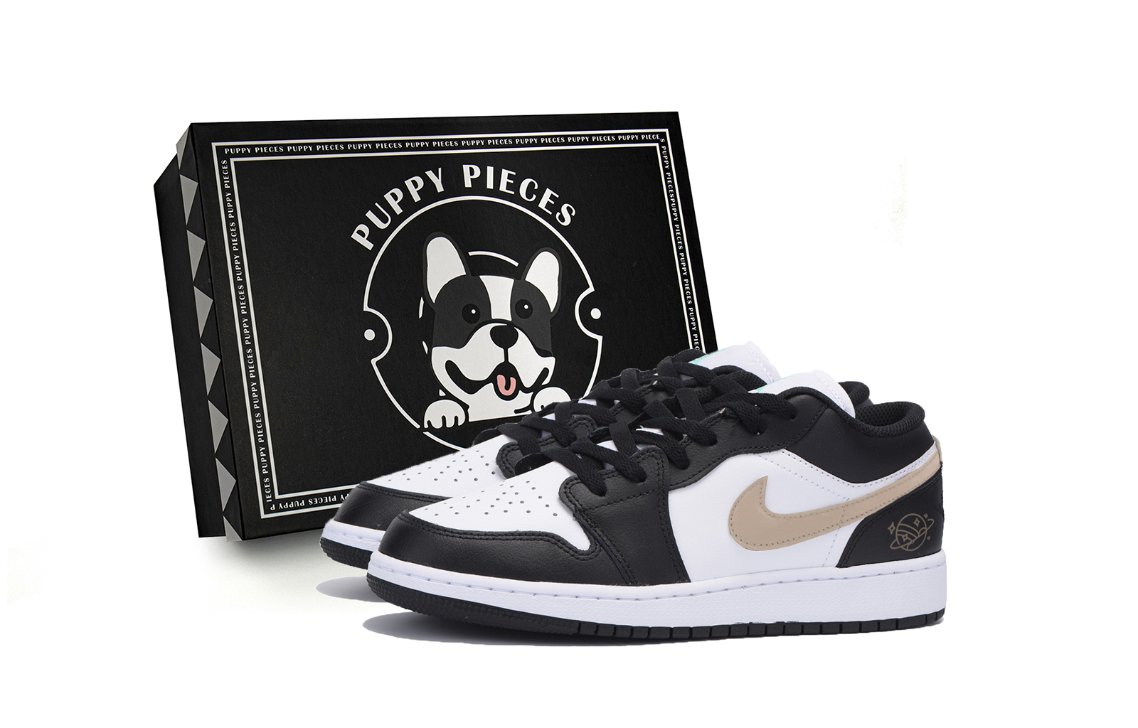 Jordan Air Jordan 1 Slip Resistant Abrasion Resistant Cushioning Low top Vintage Basketball Shoes Men’s Black Brown