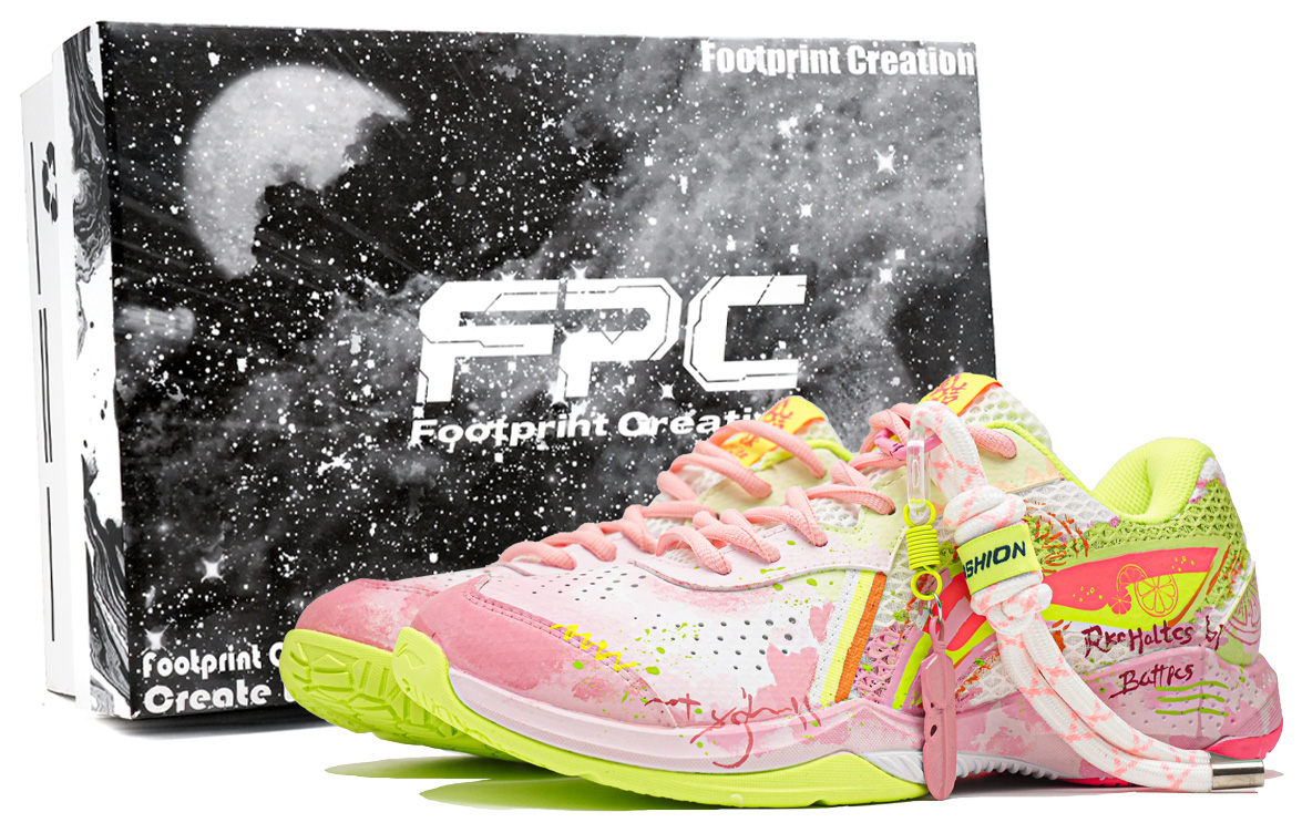 Li Ning Thunder LITE Textile, Synthetic Leather Abrasion Resistant Coverage Support Low top Badminton Shoes Unisex Pink