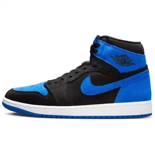 Jordan Air Jordan 1 High OG Black UNC Leather Slip Resistant Abrasion Resistant High top Vintage Basketball Shoes Men's