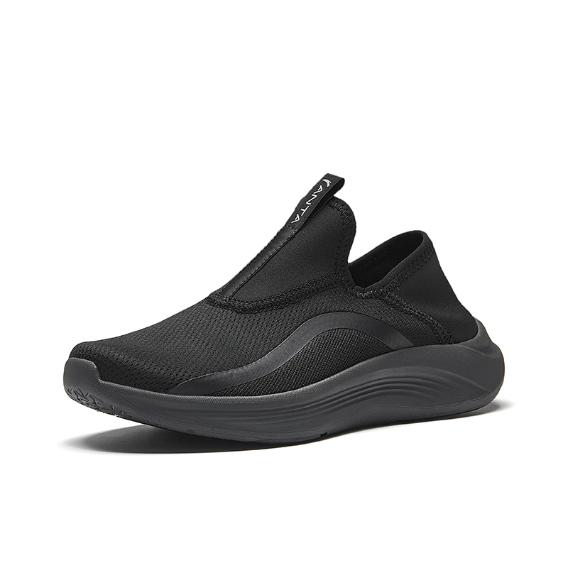 CHAOJIANTA Slip Resistant Lightweight Non slip Lightweight Low top Slip on Training Shoes Women’s Black