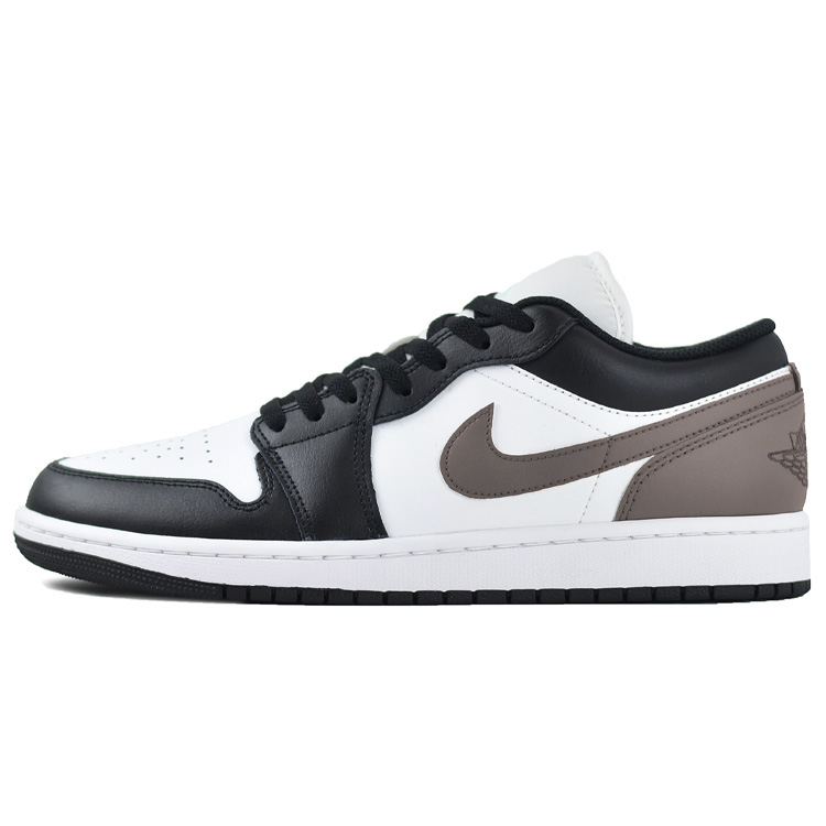 Jordan Air Jordan 1 Slip Resistant Abrasion Resistant Low top Vintage Basketball Shoes Men’s Black Brown
