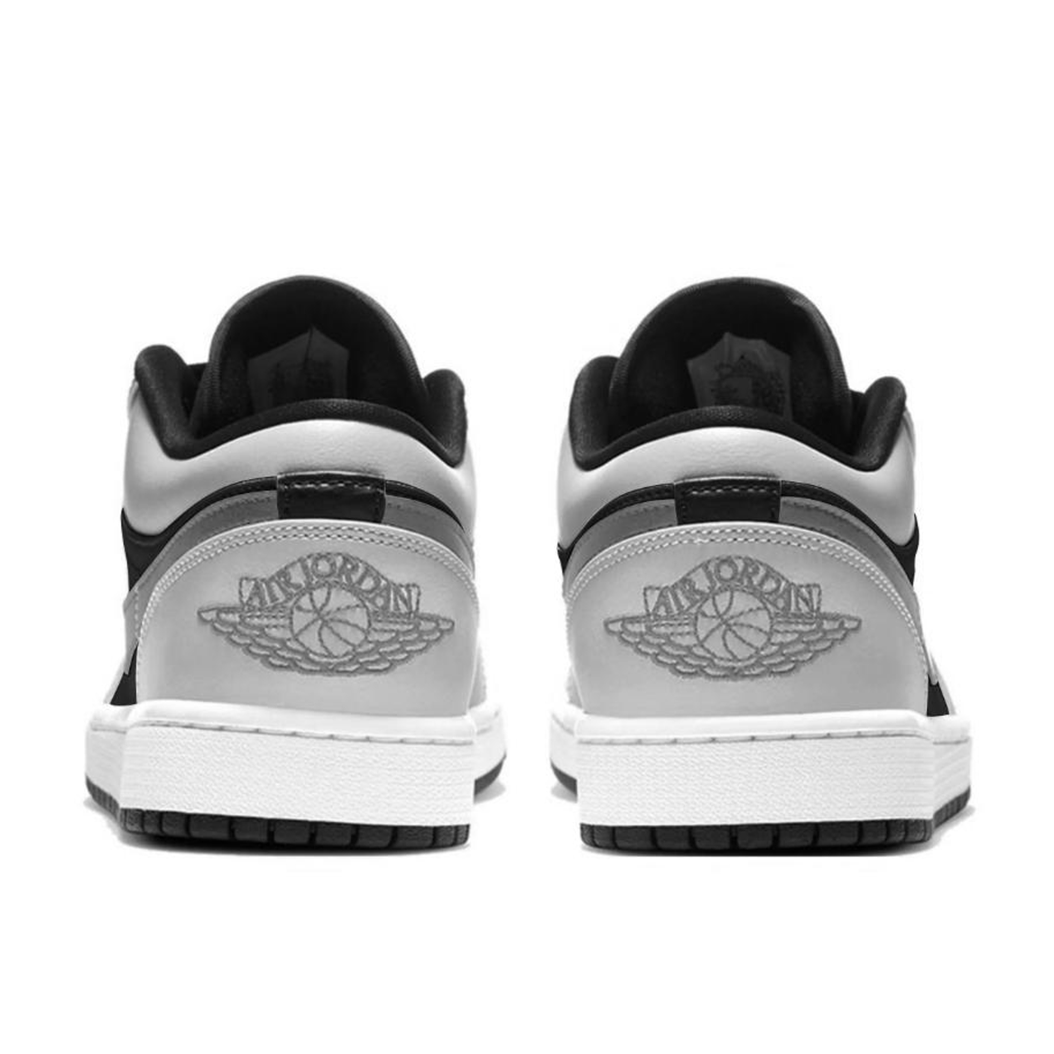 Jordan Air Jordan 1 Black Gray Prologue Abrasion Resistant Low top Vintage Basketball Shoes Unisex Black White Gray