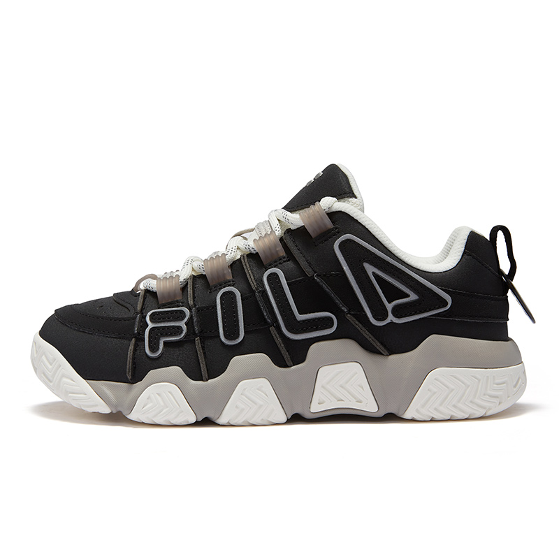 FILA FUSION BUSTER Puffy Shoes Low top Vintage Basketball Shoes Women’s Black/Snow