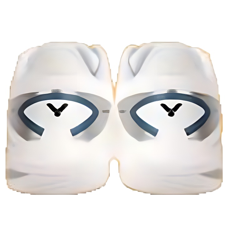 VICTOR Cushioning Slip Resistant Support Low top Badminton Shoes Unisex White Silver