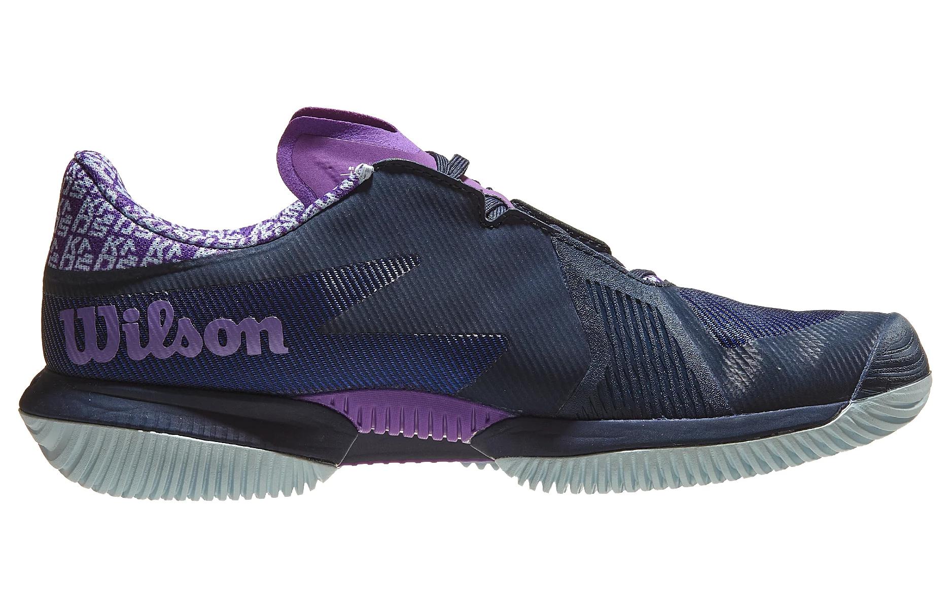 Wilson Kaos Swift 1.5 Abrasion Resistant Cushioning Low top Tennis Shoes Women’s Purple Gray