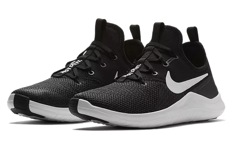 Женские кроссовки Nike Free TR (черно-белые) — Чёрныйбелый — фото 3