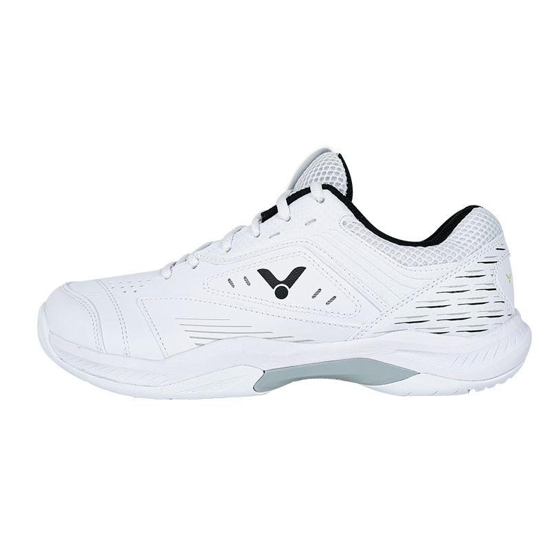 VICTOR Club Collection PU, Mesh Breathable Low top Badminton Shoes Unisex White