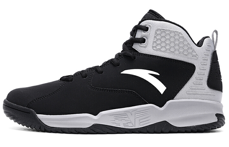 Anta Bastard Textile, Synthetic Leather Cushioning Slip Resistant Abrasion Resistant High top Vintage Basketball Shoes