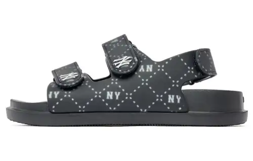 MLB Sandal New York Yankees EVA Slip Resistant Abrasion Resistant Sports Sandals Unisex Black White