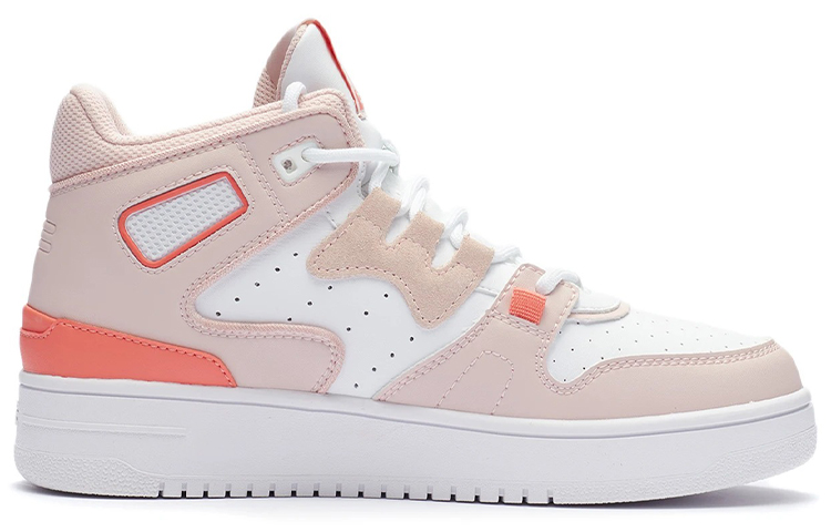 Li Ning Attack 2020 Synthetic Leather, Split Suede Cushioning Slip Resistant Abrasion Resistant Mid top