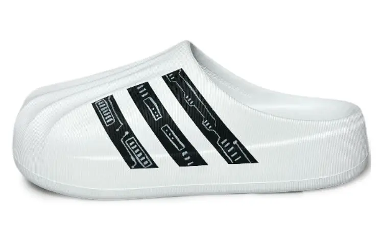 Adidas Originals AdiFOM Superstar Closed Toe Slippers Minimalist Beach Sandals Unisex White