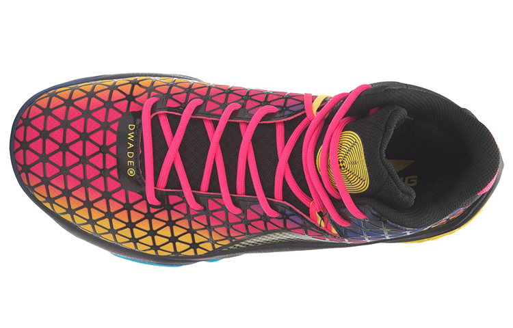 Li Ning All In Team 4 Basketball Shoes Men’s Mid Top Black/Pink/Yellow