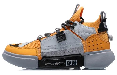 Li Ning Essence 2 Cushioning Slip Resistant Abrasion Resistant Mid top Vintage Basketball Shoes Women's Yellow Black