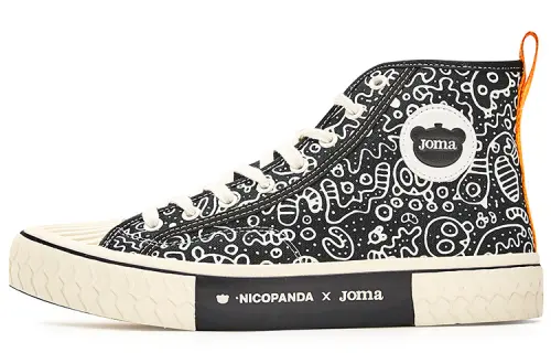 Joma Canvas Shoes Men's High Top Black/White