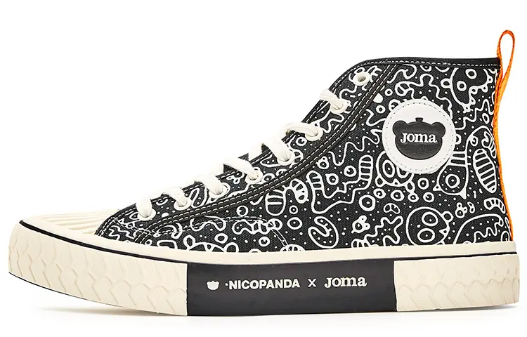 Joma Canvas Shoes Men's High Top Black/White