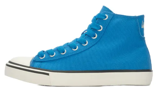 Li Ning Canvas Shoes Women's High Top Blue/White