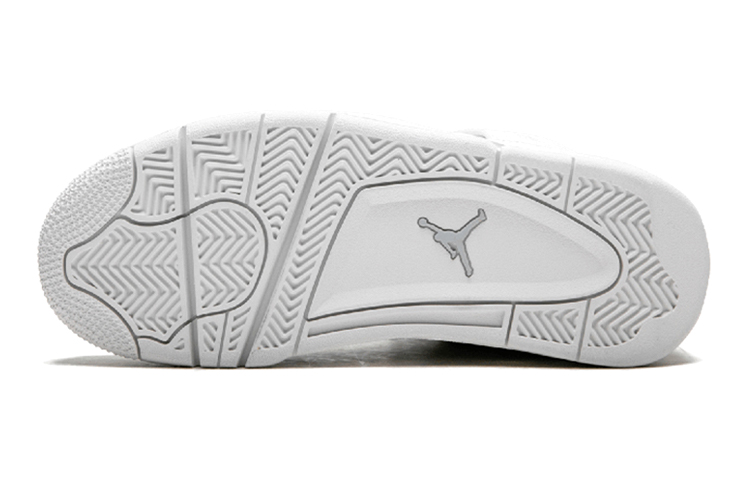 Женские кроссовки Jordan Air Jordan 4 Retro Pure Money 2017 OG (белые) — 白/金属银/纯白金 — фото 5