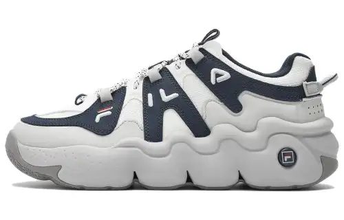 FILA Cushioning Abrasion Resistant Cushioning, Wear Resistant Low top Vintage Basketball Shoes Men's Blue White