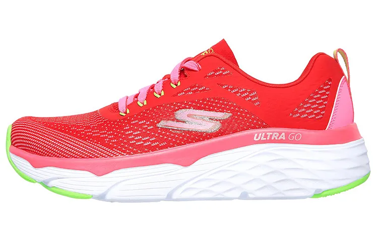 Skechers Max Cushioning Training Shoes Women's Low Top Red