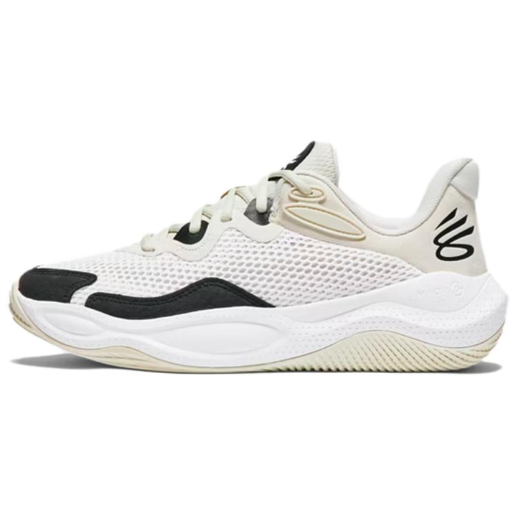 Under Armour Curry Splash 24 Slip Resistant Abrasion Resistant Low top Basketball Shoes Unisex Ecru