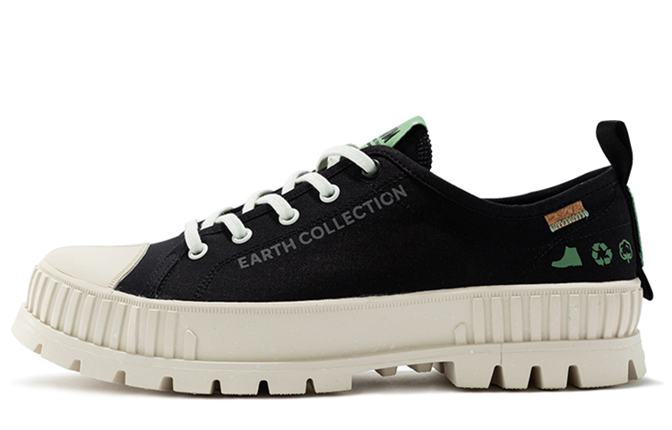 Palladium Classic And Versatile Slip Resistant, Abrasion Resistant, Breathable Low top Canvas Shoes Unisex Black