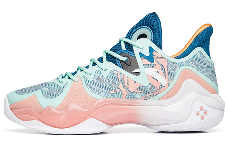 Anta Shock Wave 4 Abrasion Resistant Slip Resistant Abrasion Resistant Slip Resistant Low top Basketball Shoes Women's