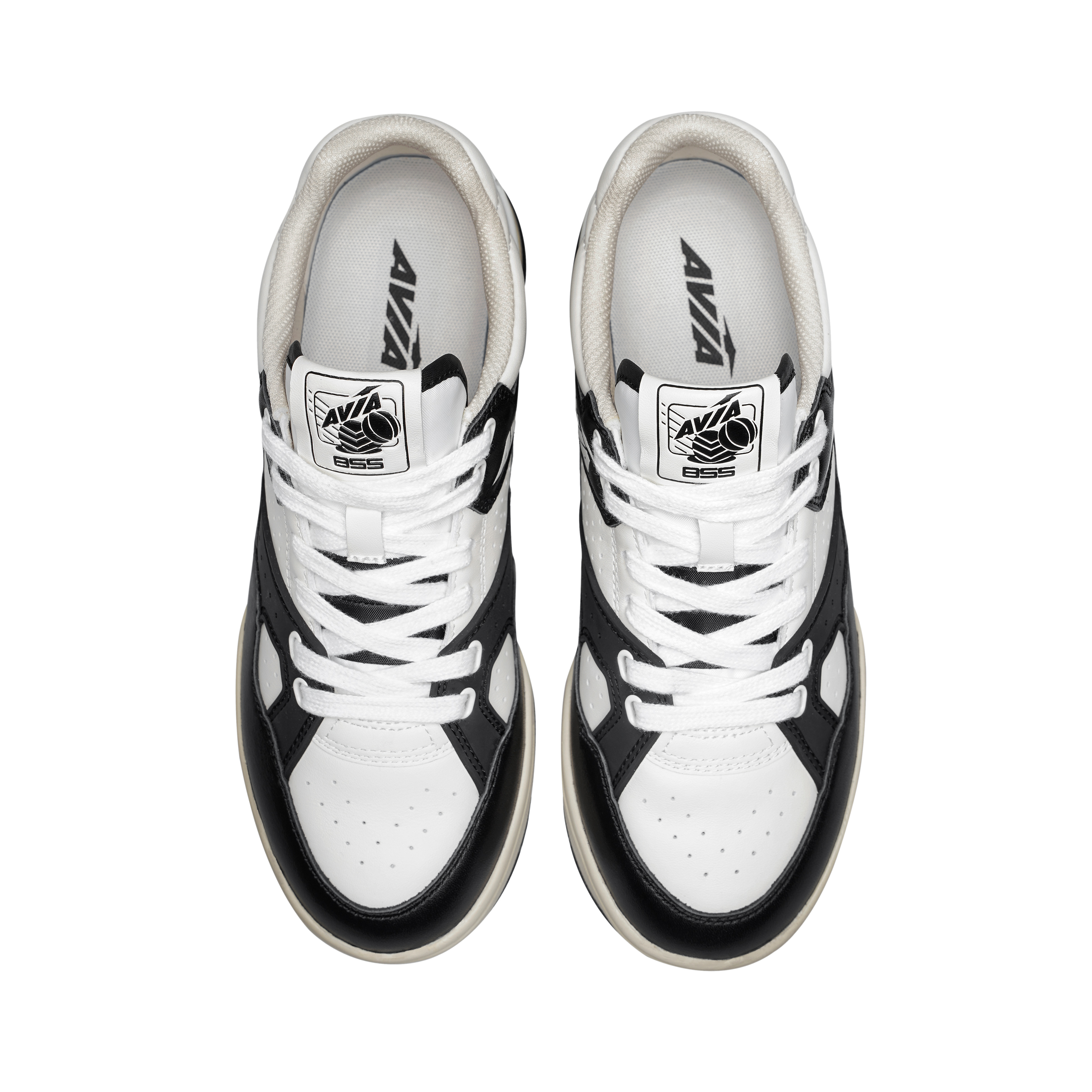 AVIA 855L Cow Leather Cushioning Low top Vintage Basketball Shoes Men’s White Black