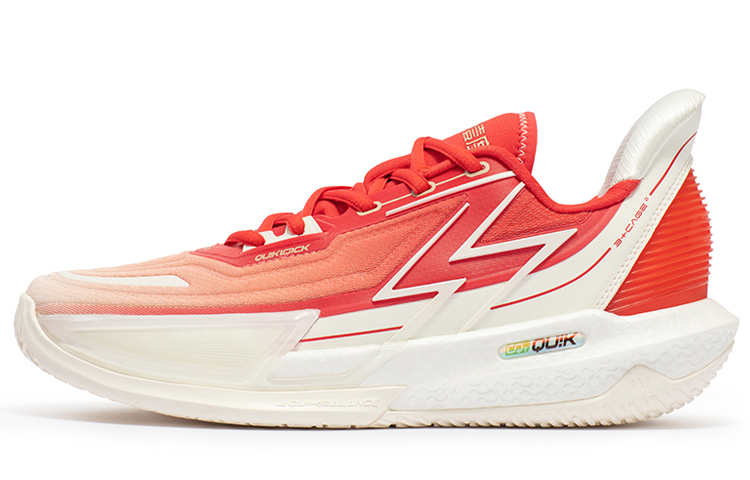 361° BIG3 4.0 Quick Pro Cushioning Slip Resistant Abrasion Resistant Low top Basketball Shoes Men’s Red