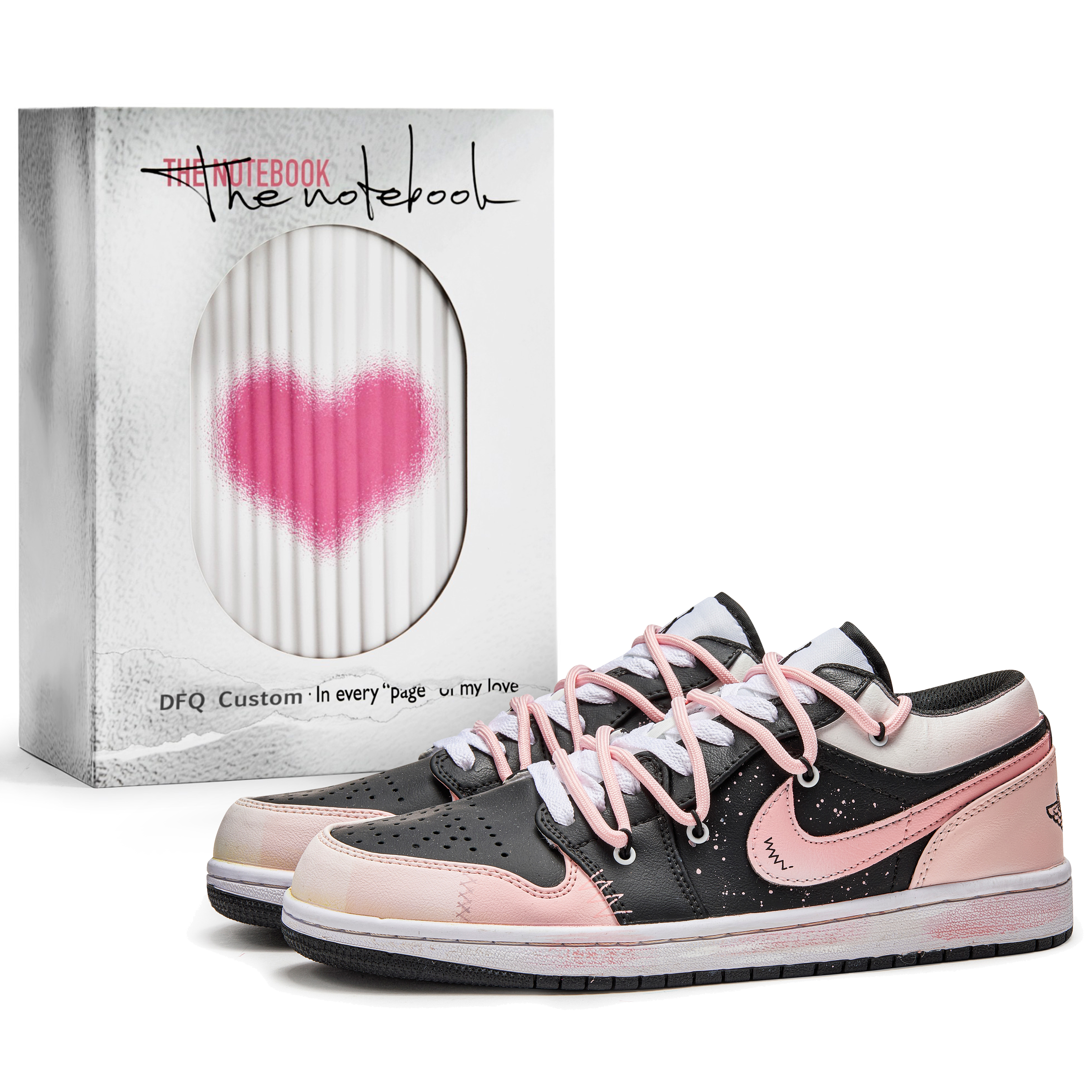 Jordan Air Jordan 1 ADCDAVINCI Custom, Simple Love Slip Resistant Abrasion Resistant Slip Resistant Abrasion Resistant