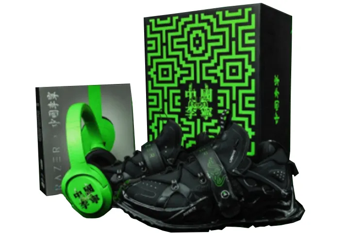 Razer x Li Ning Pangu Halo Low top Running Shoes Men's Black Box Included