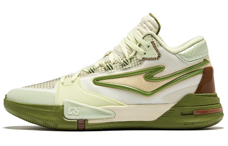 Erke Qidan, Spirit Fearless Comfortable Textile, Synthetic Leather, TPU Cushioning Coverage High top Basketball Shoes