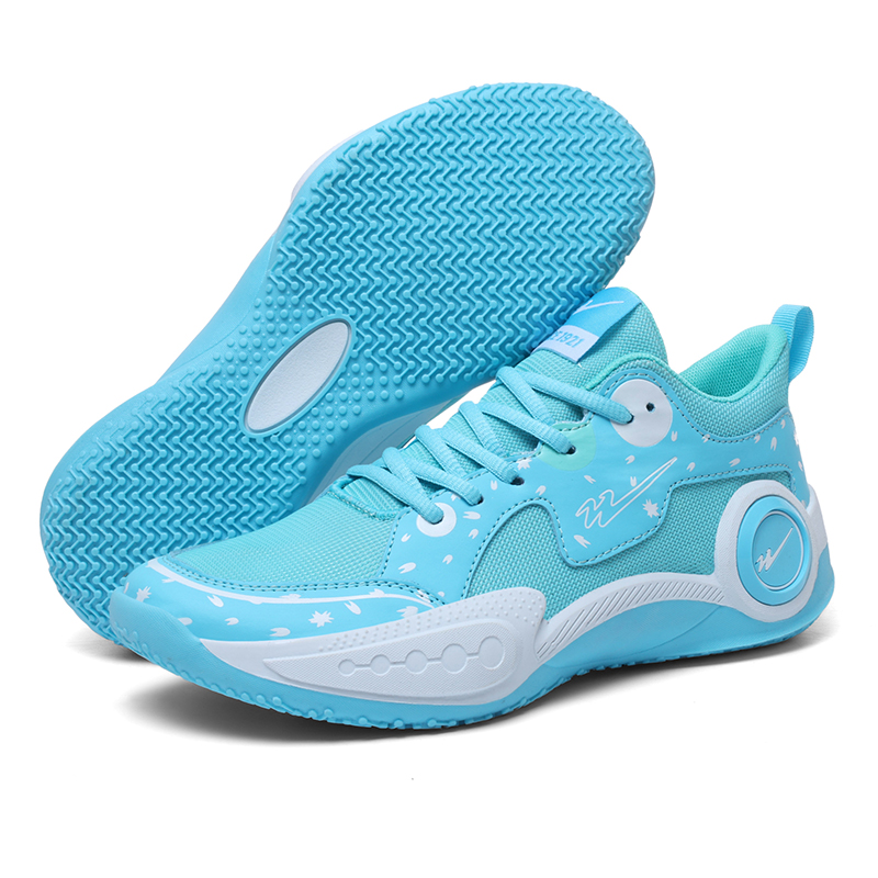 Binary Low top Basketball Shoes Unisex Aqua