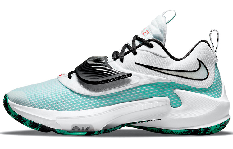Nike Freak 3 Zoom EP Antetokounmpo round-head lace-up low-top practical basketball shoes men and women same style black and white green domestic version