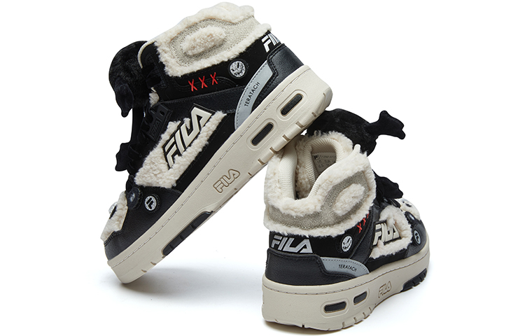 FILA FUSION Teratach Abrasion Resistant Thermal Mid top Vintage Basketball Shoes Women’s Birch Brown