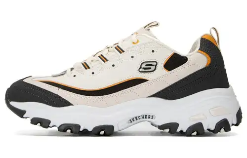 Skechers D'Lites 1.0 Textile, Synthetic Leather Low top Chunky Sneakers Men's Gray Black