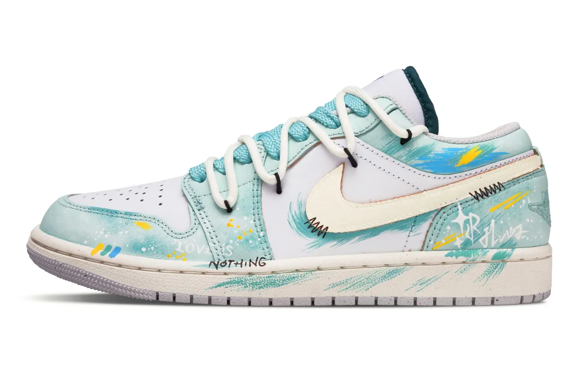 Jordan Air Jordan 1 Half Ripe Lime Slip Resistant Abrasion Resistant Slip Resistant Abrasion Resistant Low top