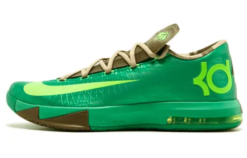 Nike KD 6 OG model Bamboo Durant 6 round head lace-up non-slip lightweight low-top practical basketball shoes men's bamboo green
